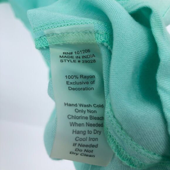 New NoTag Soft Surroundings Swim Cover Up Size M Shell Beads Rayon Beach Coastal - Picture 5 of 6